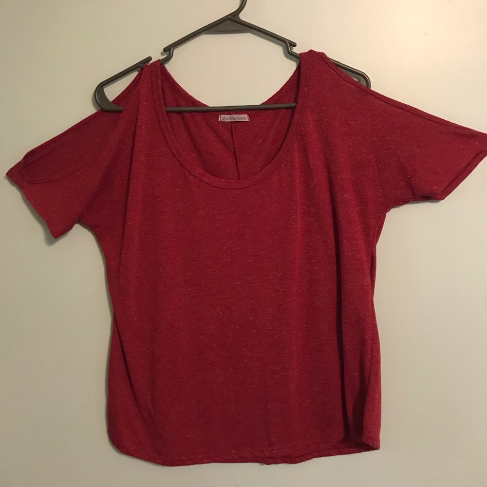 Charlotte Russe Cold Shoulder Top